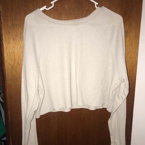 long sleeve crop top